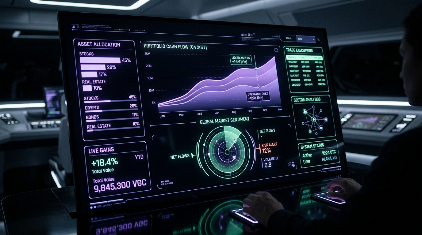 GigPulse Autonomous Financial Cockpit Hologram